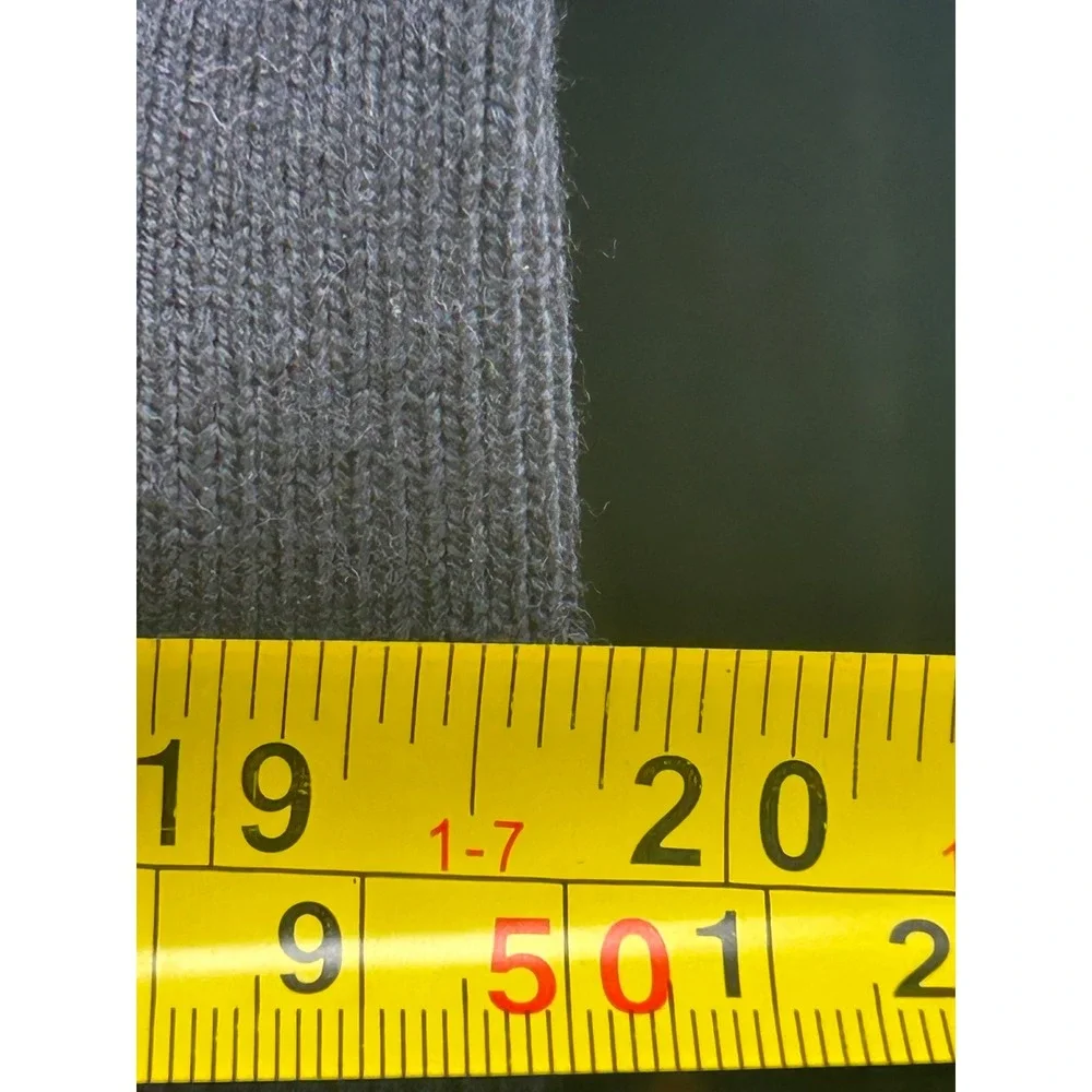 Banana Republic Men Merino Wool V-Neck Sweater Preppy Navy Blue Baruffa M 337268
